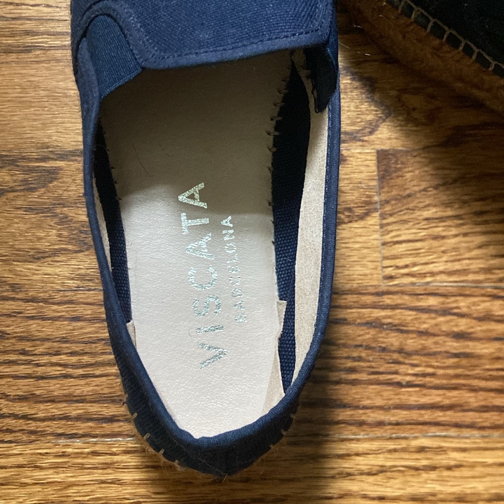 Viscata Navy Platform Espadrilles - image 3